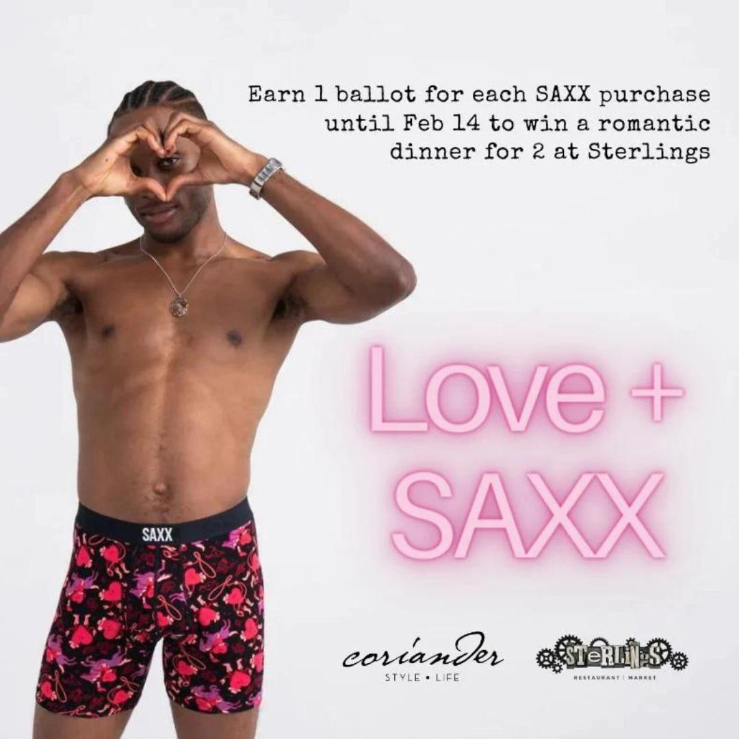 Coriander's Love + SAXX Contest