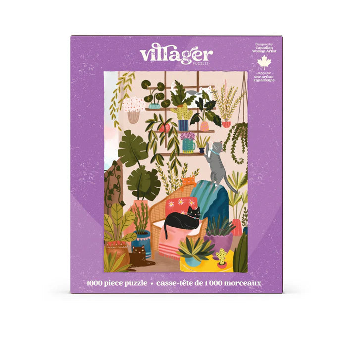 1 000 PIECE PUZZLE | BALCONY CATS-Puzzles-VILLAGER PUZZLES-Coriander