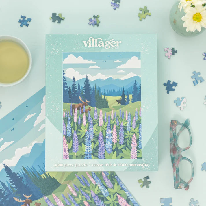 1 000 PIECE PUZZLE | LUPINES MEADOW-Puzzles-VILLAGER PUZZLES-Coriander