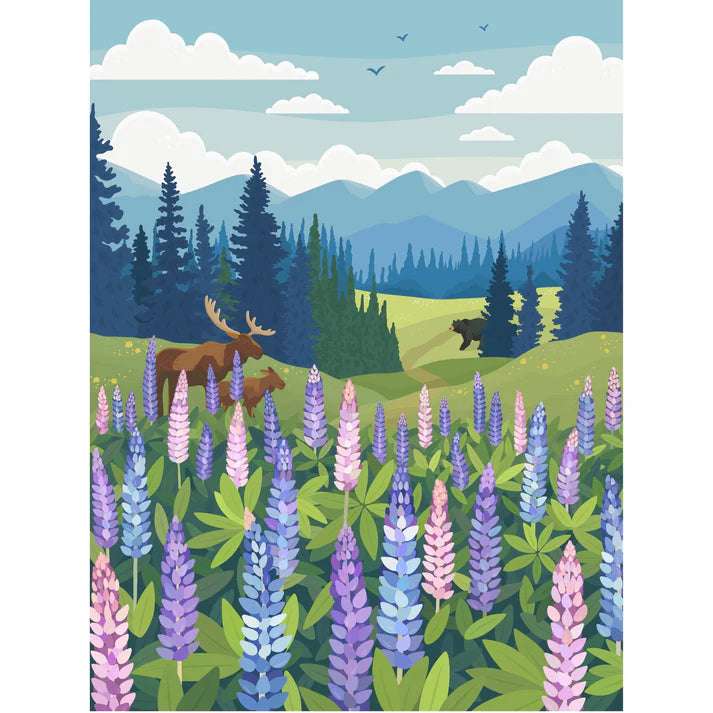 1 000 PIECE PUZZLE | LUPINES MEADOW-Puzzles-VILLAGER PUZZLES-Coriander