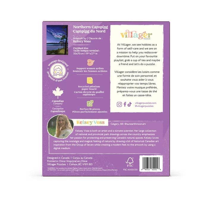 1 000 PIECE PUZZLE | NORTHERN CAMPING-Puzzles-VILLAGER PUZZLES-Coriander