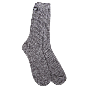1902 EXPRESS MEN'S CREW SOCKS-Socks-WORLD'S SOFTEST-HEATHER BLACK-Coriander