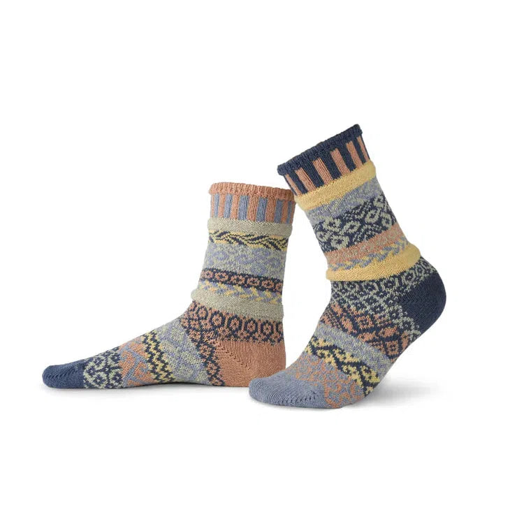 ADULT CREW MISMATCHED SOCKS | MIRAGE-Socks-SOLMATE-SMALL-MIRAGE-Coriander