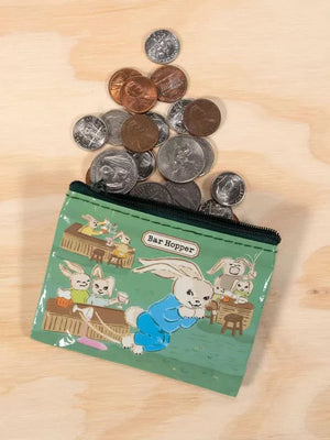 BAR HOPPER COIN PURSE-Bags & Wallets-BLUE Q-Coriander