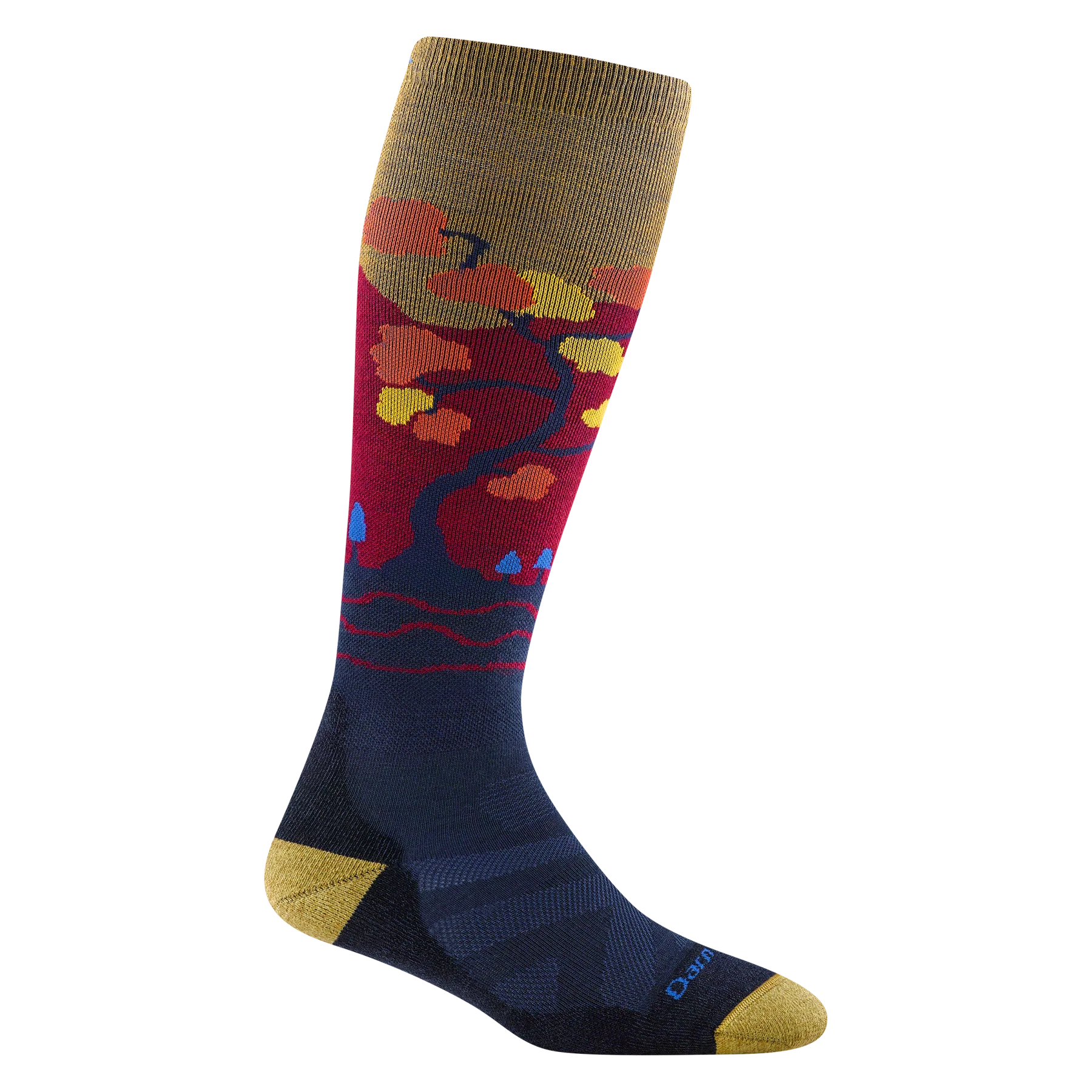 CUSHION SOCK | ENCHANTED OVER THE CALF MIDWEIGHT-Socks-DARN TOUGH-MEDIUM-AUTUMN-Coriander