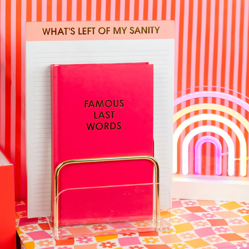 DAILY JOURNAL | FAMOUS LAST WORDS-Books & Stationery-CHEZ GAGNE-Coriander
