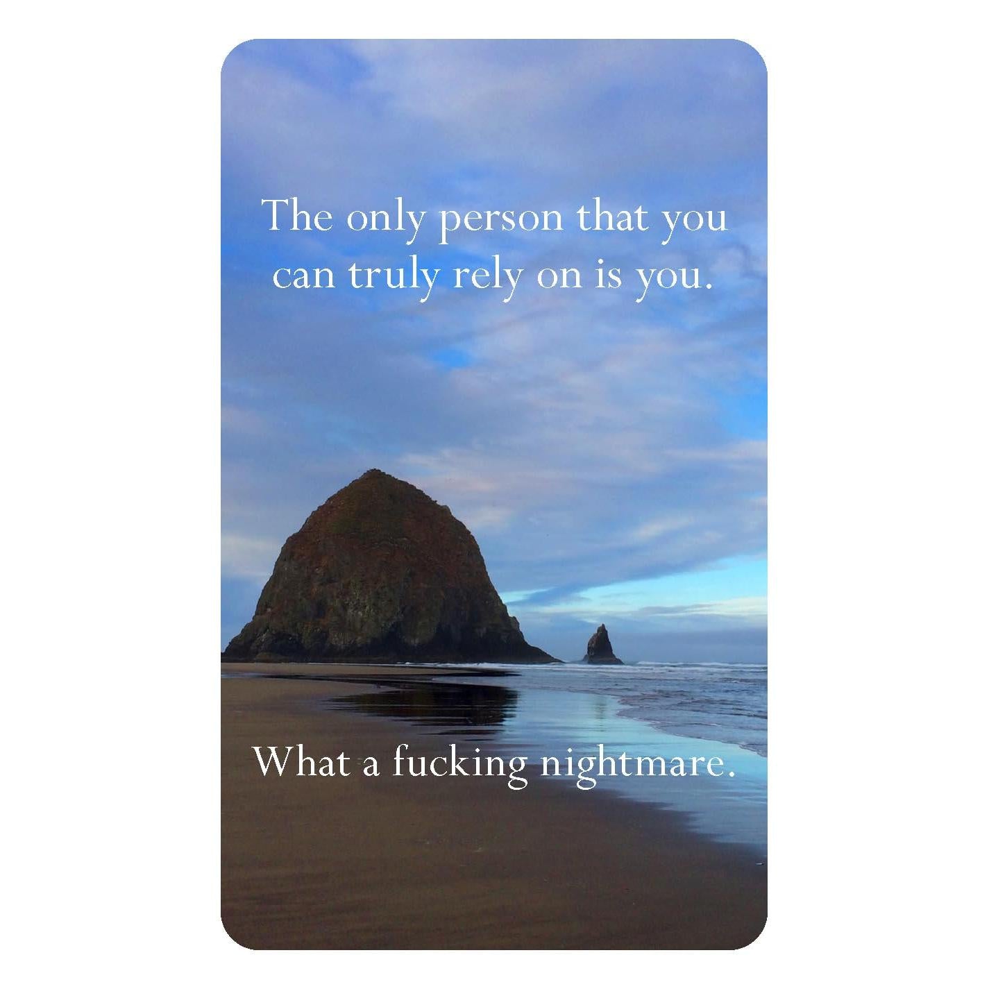 DECK OF 52 CARDS | DISAPPOINTING AFFIRMATIONS-Books & Stationery-RAINCOAST-Coriander