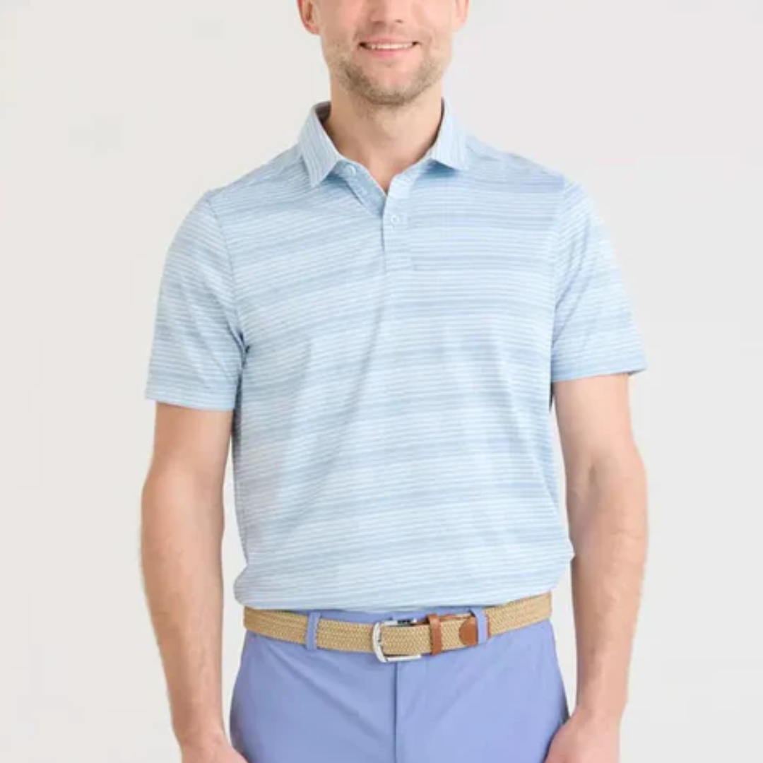 DROPTEMP DRY POLO | SHADOW STRIPE-LIGHT BLUE-Shirts & Tops-SAXX-Coriander