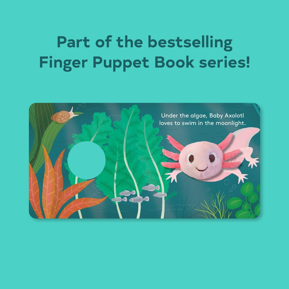 FINGER PUPPET BOOK | BABY AXOLOTL-Books & Stationery-RAINCOAST-Coriander