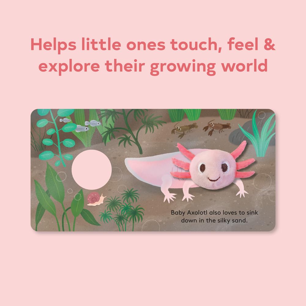 FINGER PUPPET BOOK | BABY AXOLOTL-Books & Stationery-RAINCOAST-Coriander