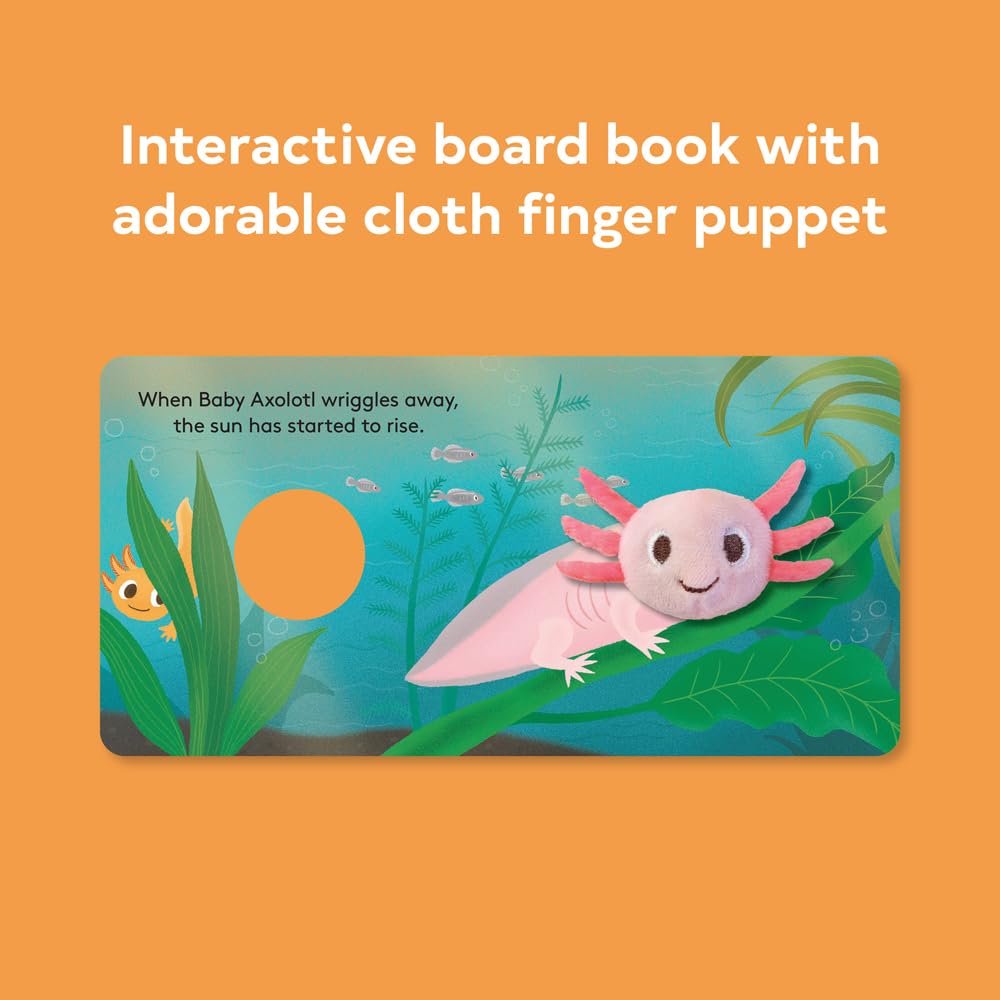 FINGER PUPPET BOOK | BABY AXOLOTL-Books & Stationery-RAINCOAST-Coriander