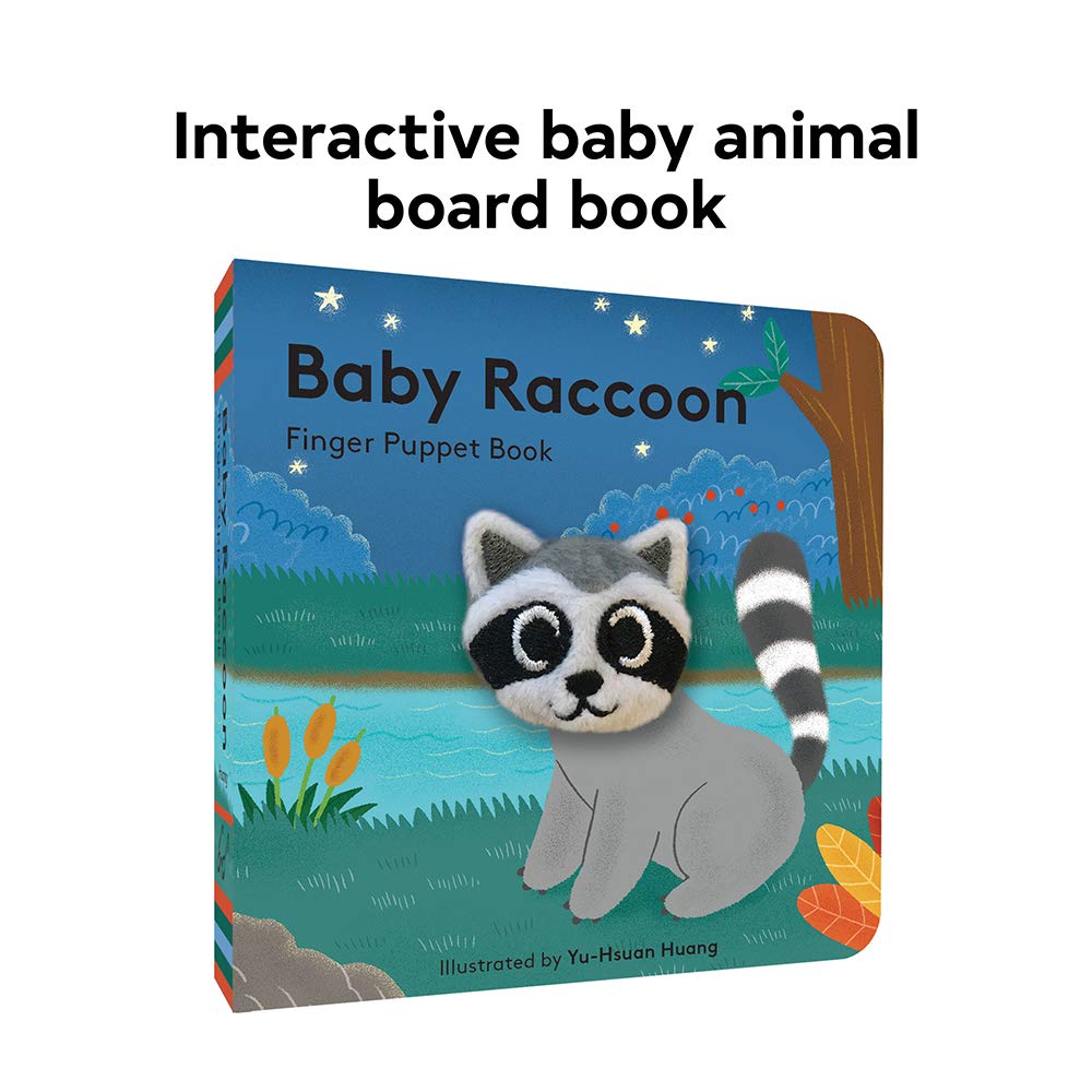 FINGER PUPPET BOOK | BABY RACCOON-Books & Stationery-RAINCOAST-Coriander