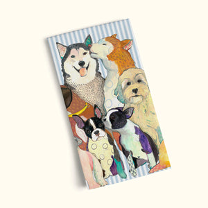 FIRST KISS TEA TOWEL-Tea Towel-WERKSHOPPE-Coriander
