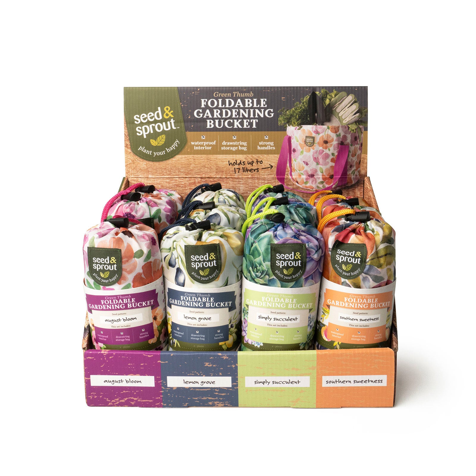 FOLDABLE CANVAS GARDENING BUCKET-Gardening-SEED & SPROUT-Coriander