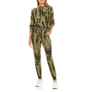 FORNIA LOUNGE SETS | 2 PIECES-Basics-FORNIA-XSMALL-TIE DYE OLIVE-Coriander