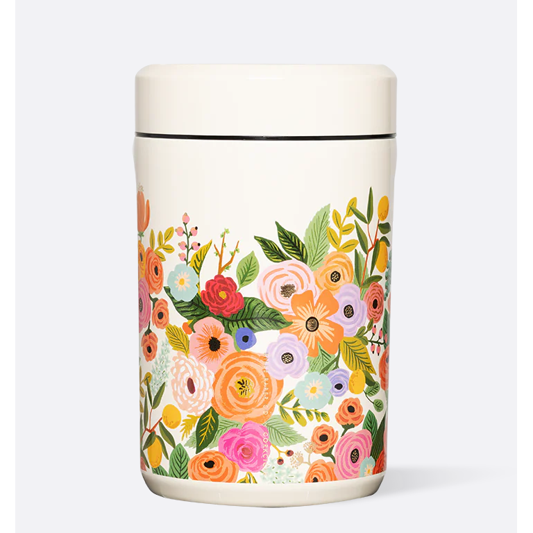 KEEP FRESH 12OZ CANISTER | GARDEN PARTY CREAM-Food Storage-CORKCICLE-Coriander