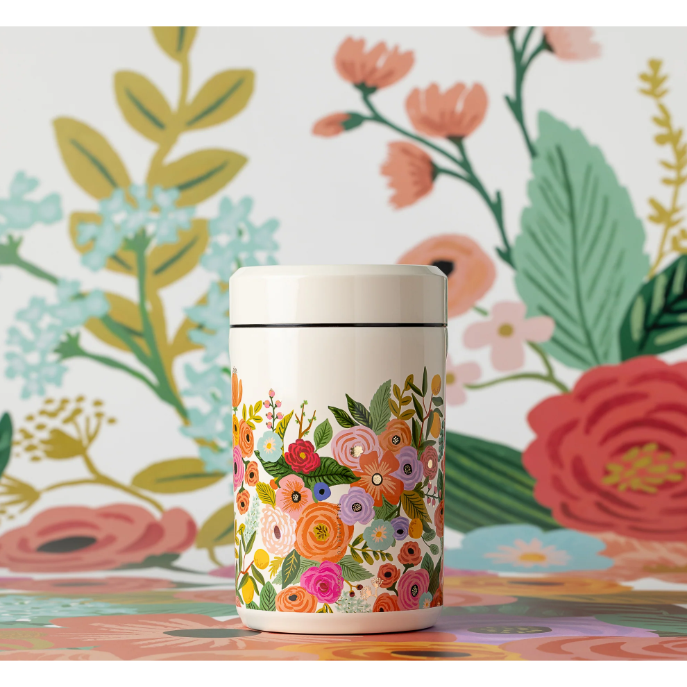 KEEP FRESH 12OZ CANISTER | GARDEN PARTY CREAM-Food Storage-CORKCICLE-Coriander