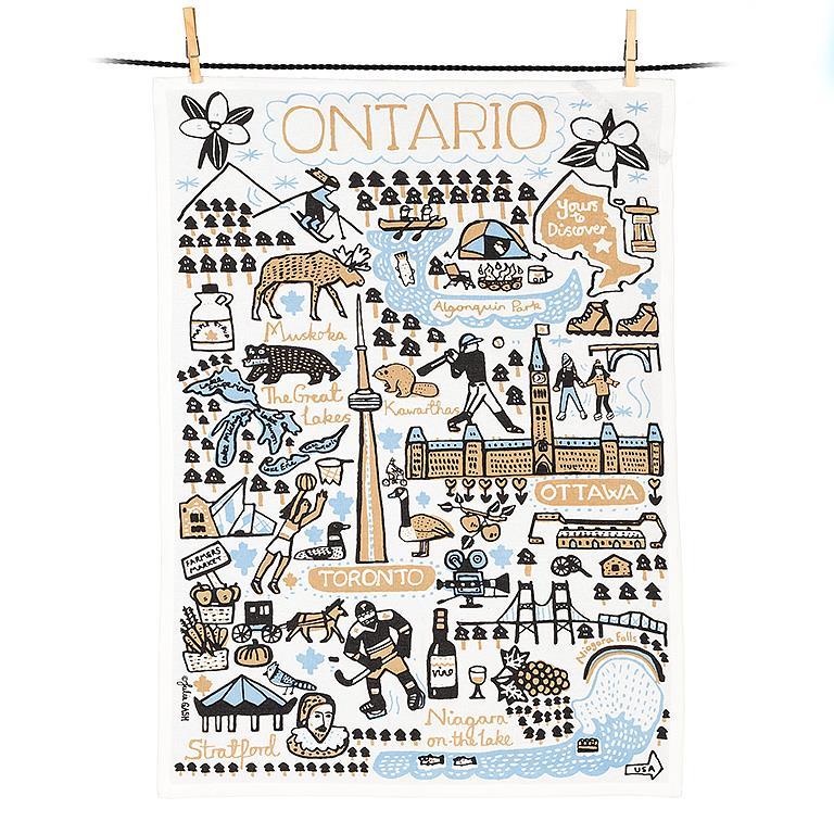 KITCHEN TOWEL | ONTARIO LANDMARKS-Tea Towel-ABBOTT-Coriander