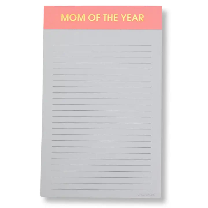 LINED NOTEPAD | MOM OF THE YEAR-Books & Stationery-CHEZ GAGNE-Coriander