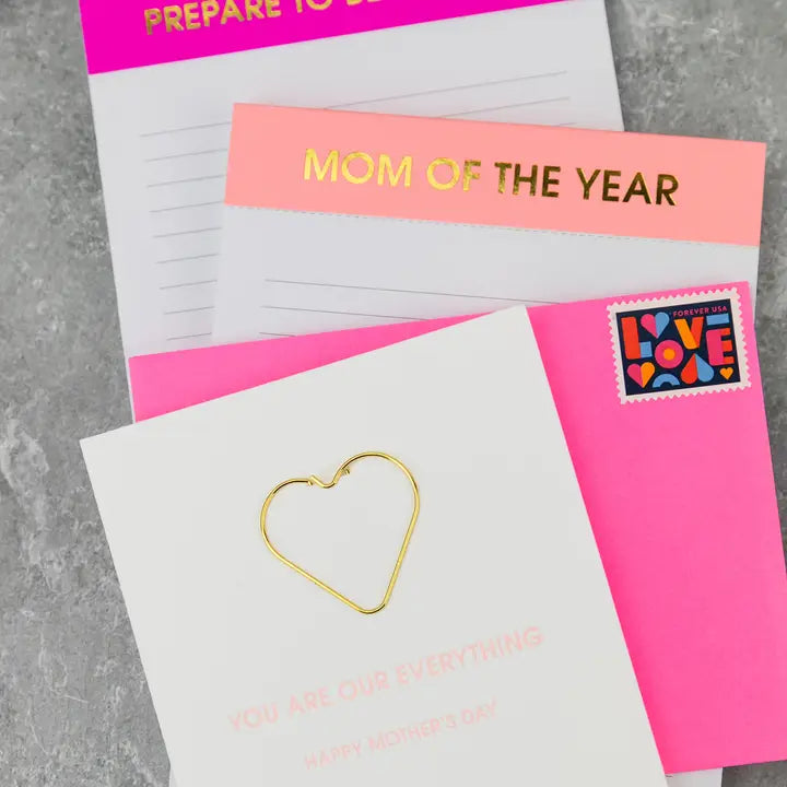 LINED NOTEPAD | MOM OF THE YEAR-Books & Stationery-CHEZ GAGNE-Coriander