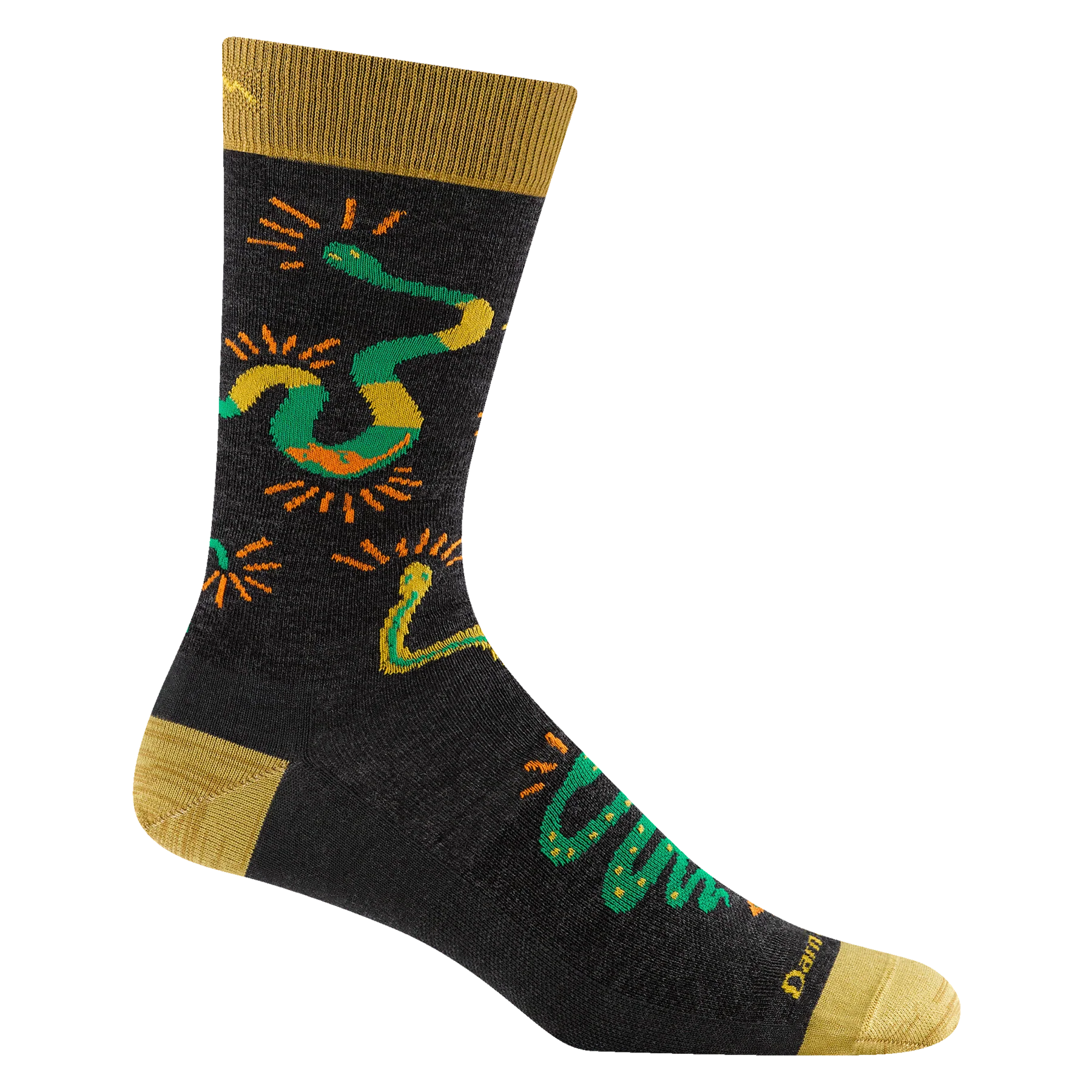 MEN'S SOCKS | FIELD GUIDE CREW-Socks & Footwear-DARN TOUGH-LARGE-CHARCOAL-Coriander