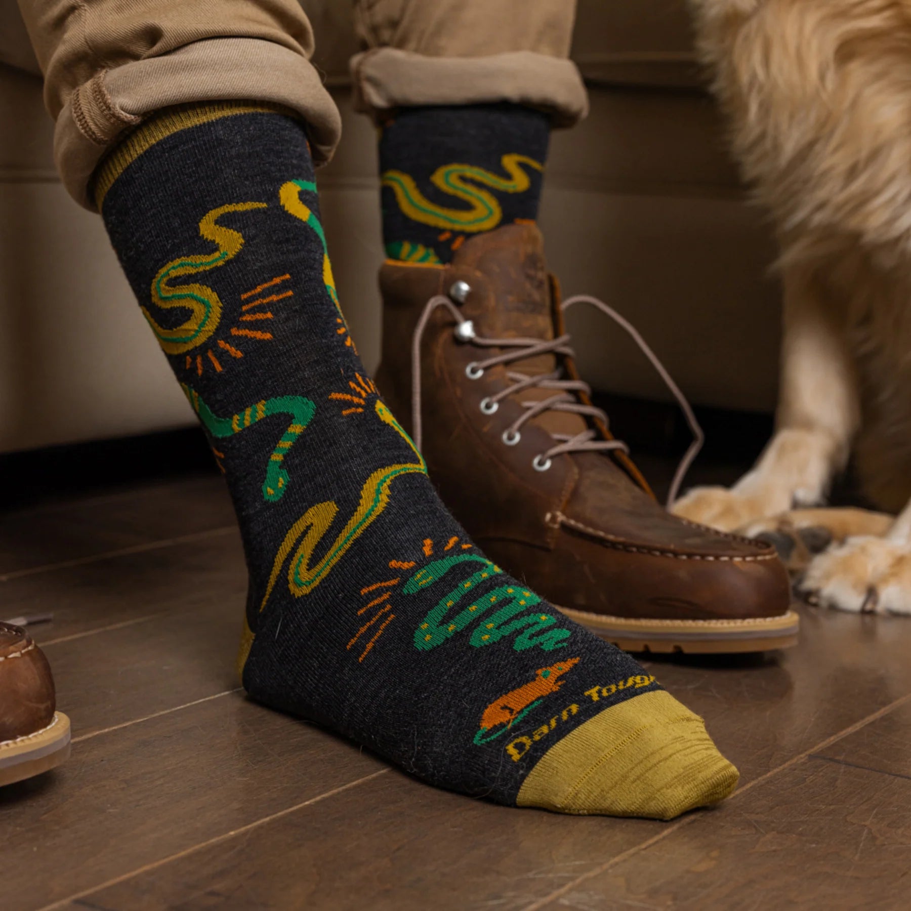 MEN'S SOCKS | FIELD GUIDE CREW-Socks & Footwear-DARN TOUGH-Coriander