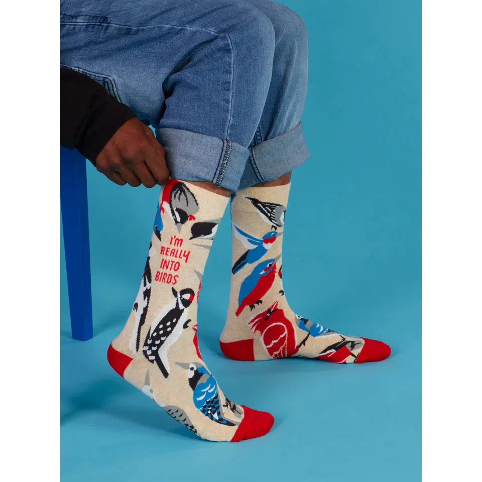 MEN'S SOCKS | REALLY INTO BIRDS-Socks-BLUE Q-Coriander