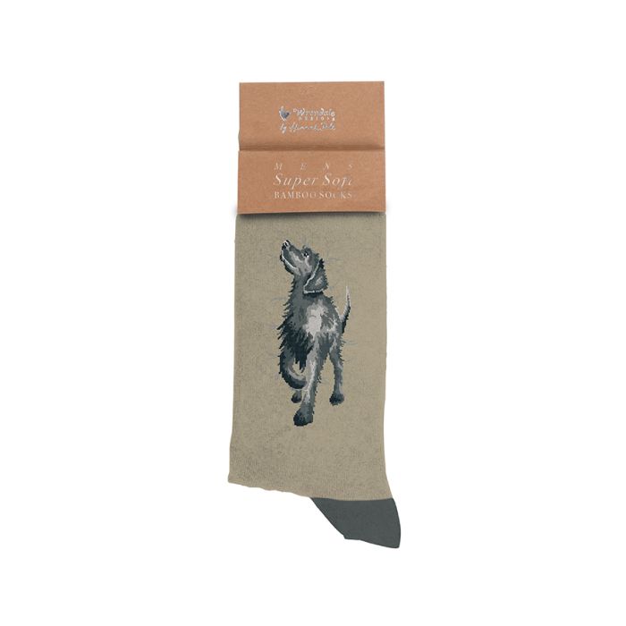 MEN'S SOCKS | WALKIES BLACK LABRADOR-Socks & Footwear-WRENDALE DESIGNS-Coriander