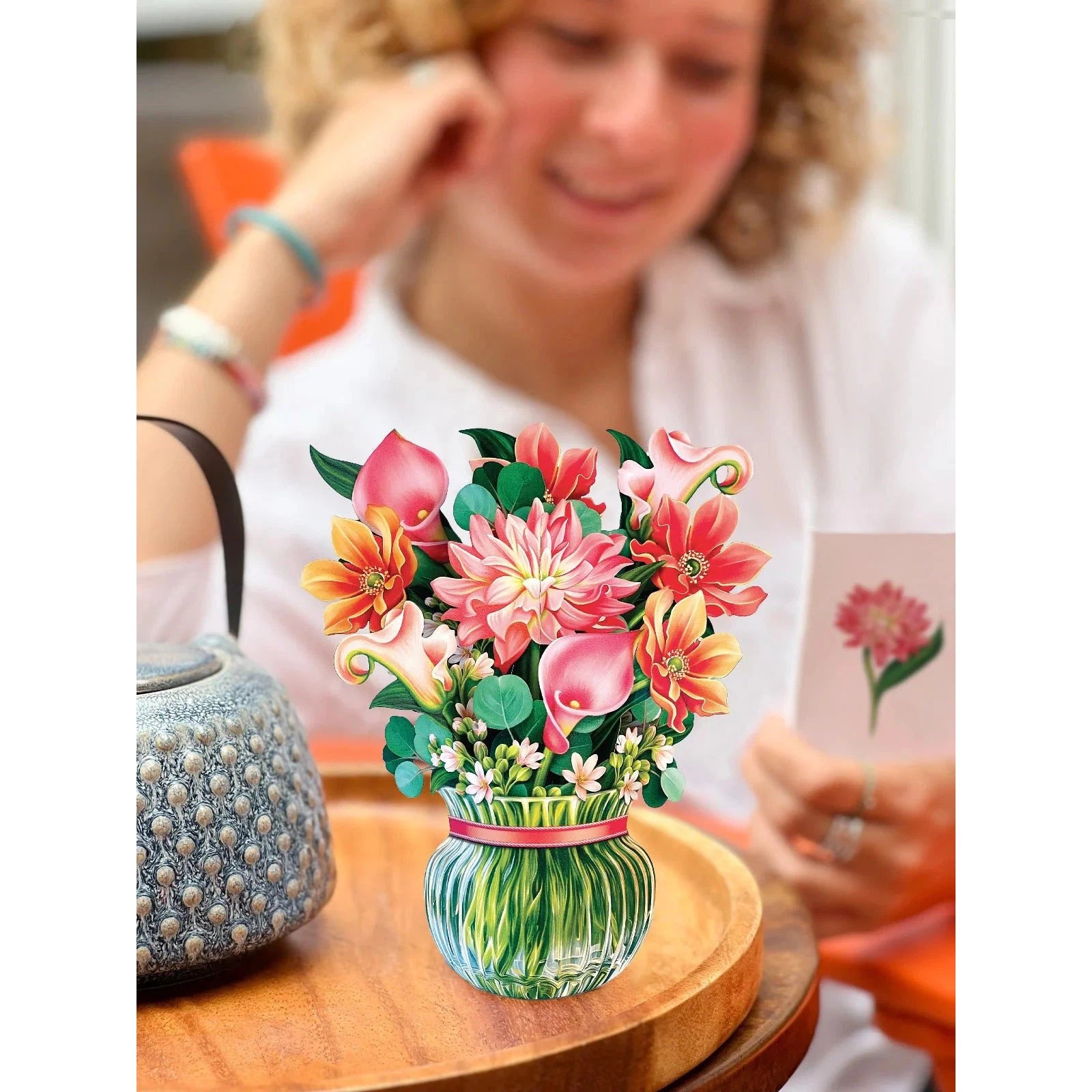 MINI POP-UP CARD | DEAR DAHLIA-Books & Stationery-FRESH CUT PAPER-Coriander