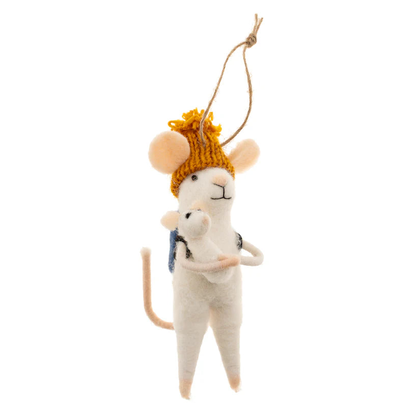 ORNAMENT | DOTING DAD MOUSE-Home Decor-INDABA TRADING-Coriander