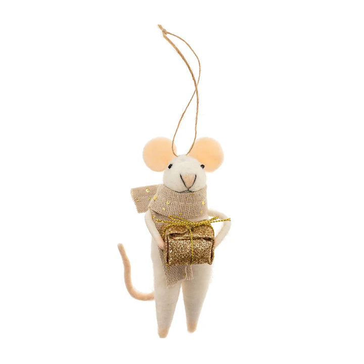 ORNAMENT | GENEROUS GEORGINA MOUSE-Home Decor-INDABA TRADING-Coriander