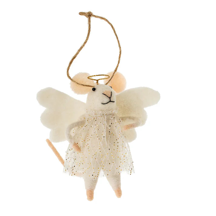 ORNAMENT | HEAVENLY HANA MOUSE-Home Decor-INDABA TRADING-Coriander