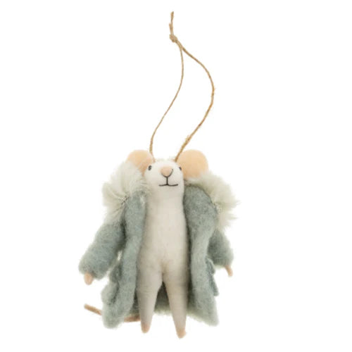 ORNAMENT | SUPER PUFF SOFIE MOUSE-Home Decor-INDABA TRADING-Coriander