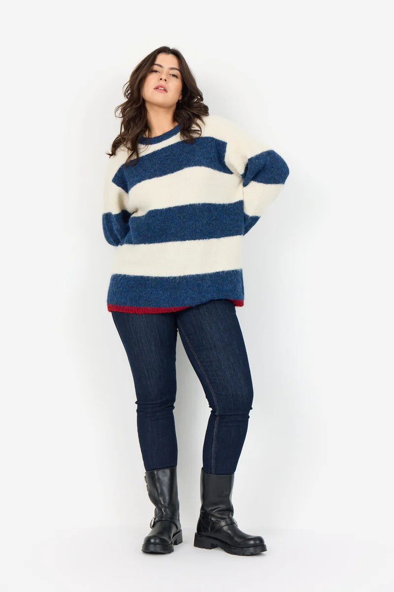 PULLOVER SWEATER | JOLIE 1: ESTATE BLUE-Jackets & Sweaters-WASABI CONCEPT-Coriander