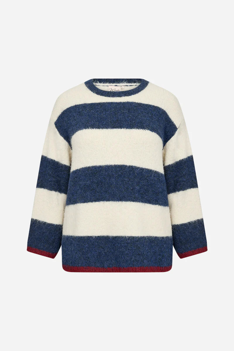 PULLOVER SWEATER | JOLIE 1: ESTATE BLUE-Jackets & Sweaters-WASABI CONCEPT-Coriander