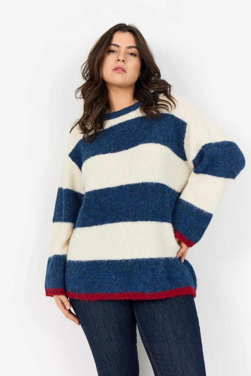 PULLOVER SWEATER | JOLIE 1: ESTATE BLUE-Jackets & Sweaters-WASABI CONCEPT-XXLARGE-ESTATE BLUE-Coriander