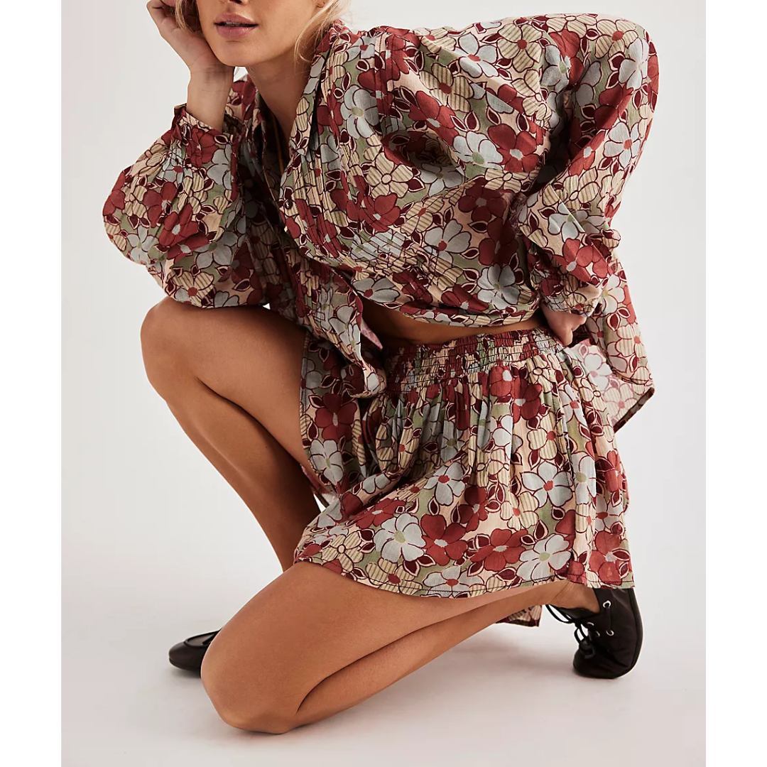 SKORT SET | SIENNA-Set-FREE PEOPLE-SMALL-STONE COMBO-Coriander