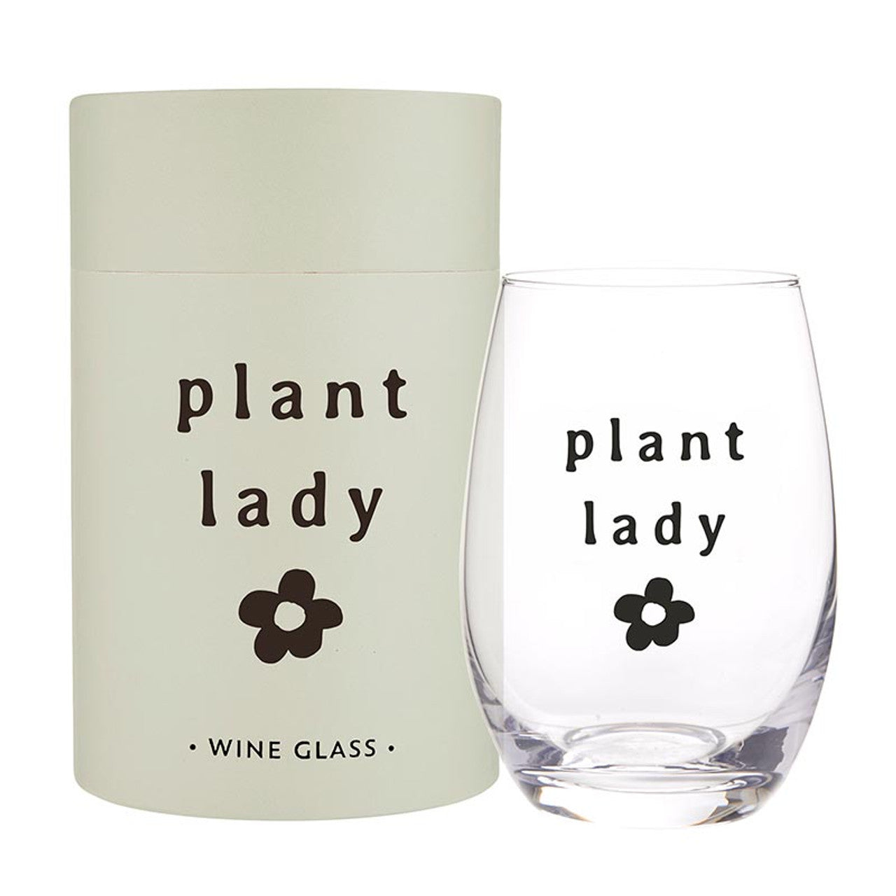 STEMLESS WINE GLASS | PLANT LADY-Drinkware-SANTA BARBARA DESIGN STUDIO-Coriander