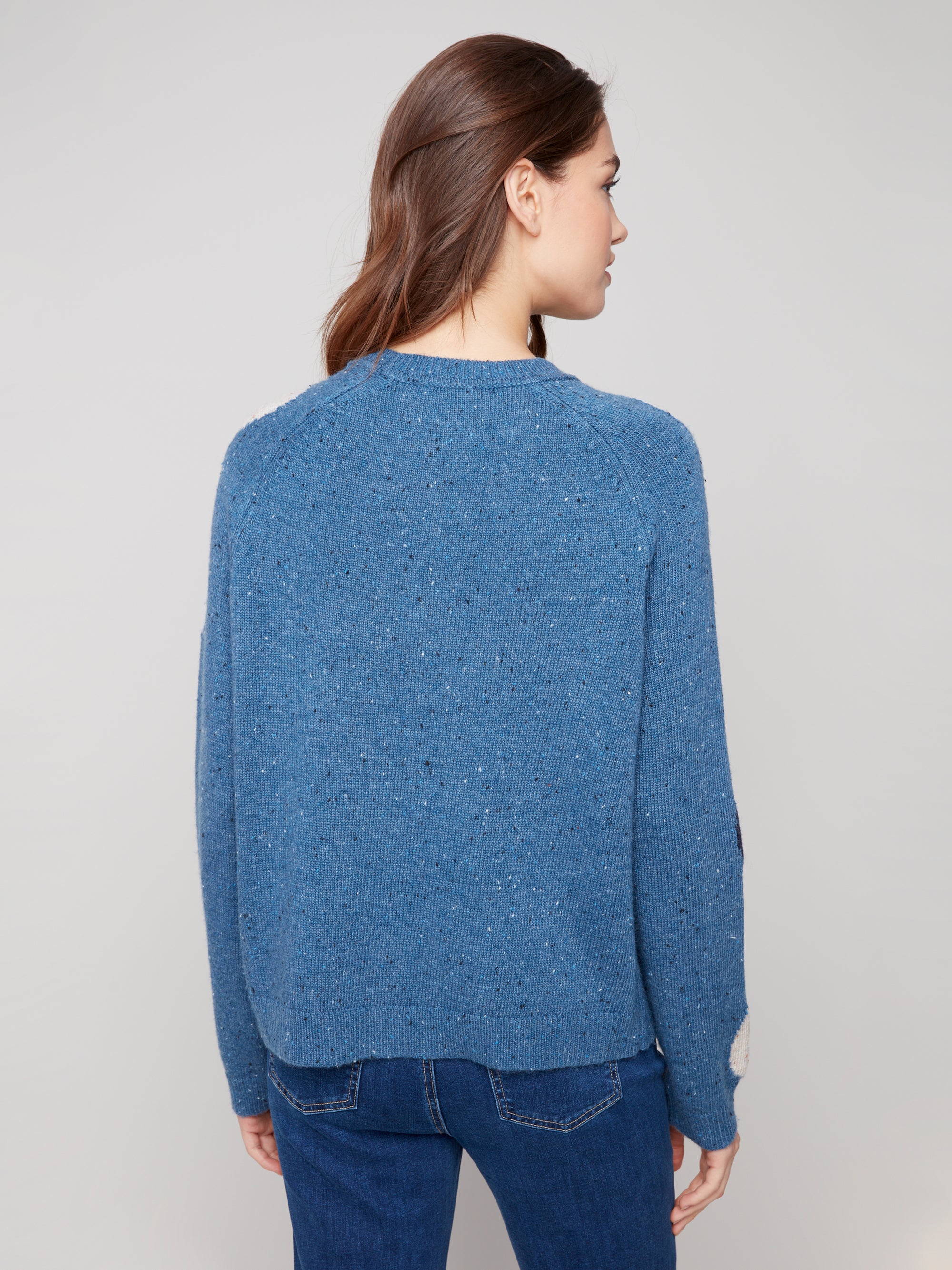 SWEATER | NEPS YARN RAGLAN MOCK NECK-Jackets & Sweaters-CHARLIE B-Coriander