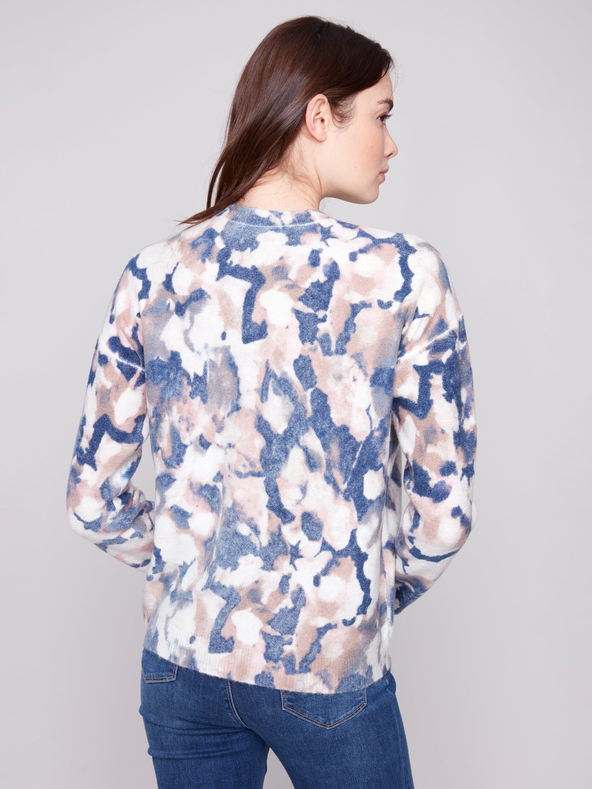 SWEATER | REVERSIBLE ROMANTIC PRINT-Jackets & Sweaters-CHARLIE B-Coriander