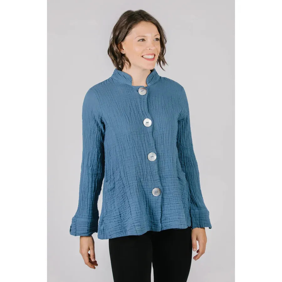 SWING JACKET | HILARY: FIR GREEN-Tops-SHANNON PASSERO STORE-XSMALL-FIR GREEN-Coriander