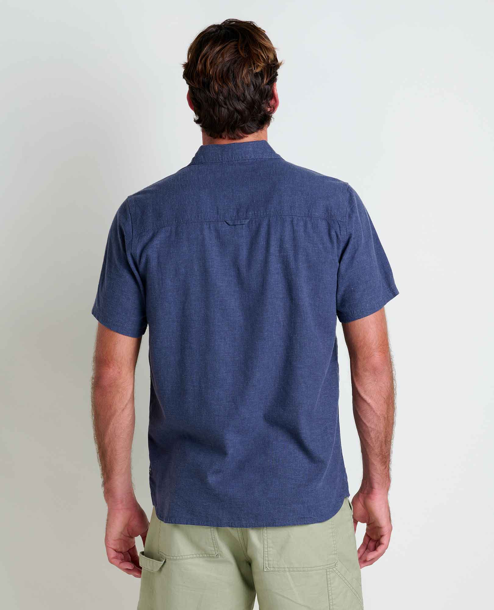 TAJ HEMP S/S SHIRT | TRUE NAVY-Shirts & Tops-TOAD&CO-Coriander
