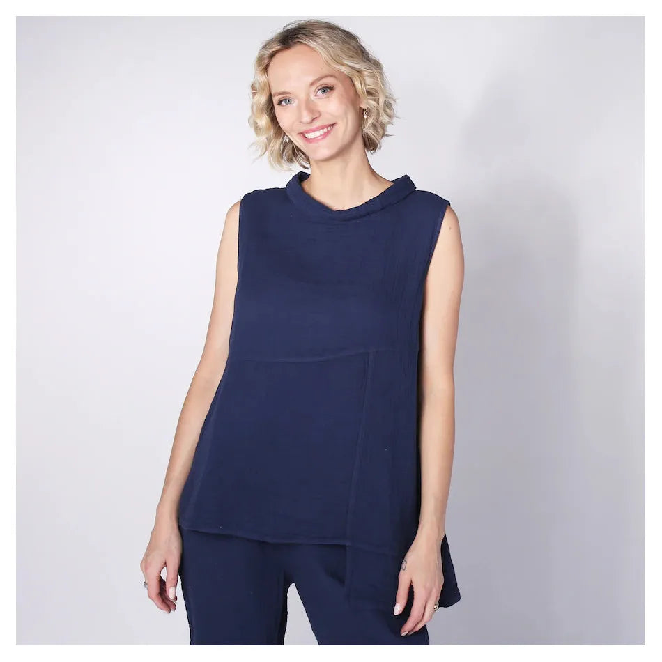TOP | PRIMROSE-Top-SHANNON PASSERO STORE-XSMALL-NAVY-Coriander