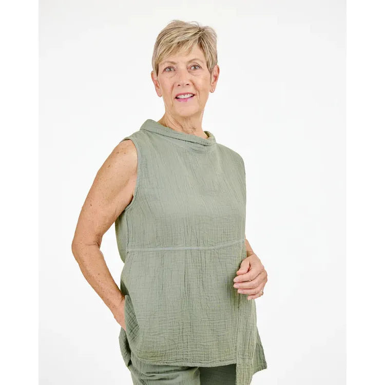 TOP | PRIMROSE-Top-SHANNON PASSERO STORE-XSMALL-TEA LEAF-Coriander