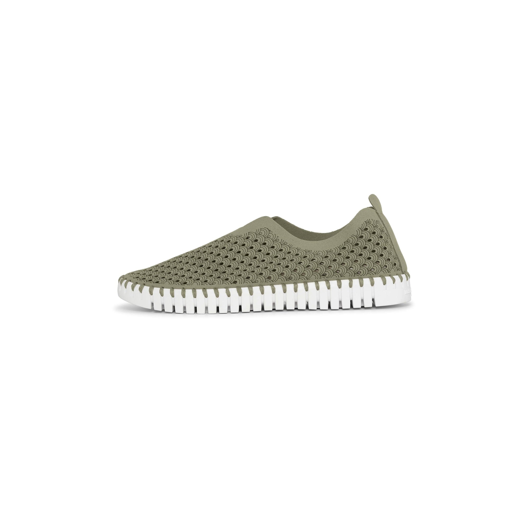 TULIP SLIP-ON | ARMY-Socks & Footwear-ILSE JACOBSEN-Coriander