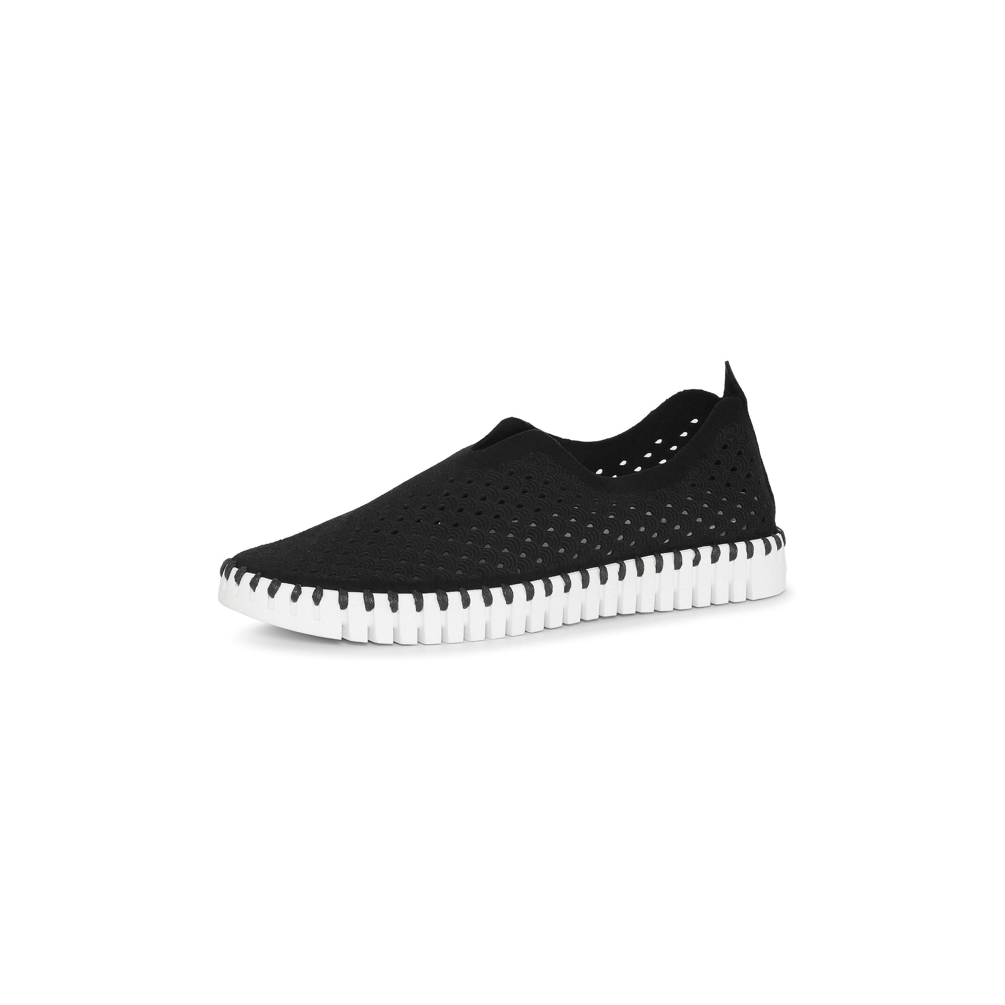 TULIP SLIP-ON | BLACK-Socks & Footwear-ILSE JACOBSEN-Coriander