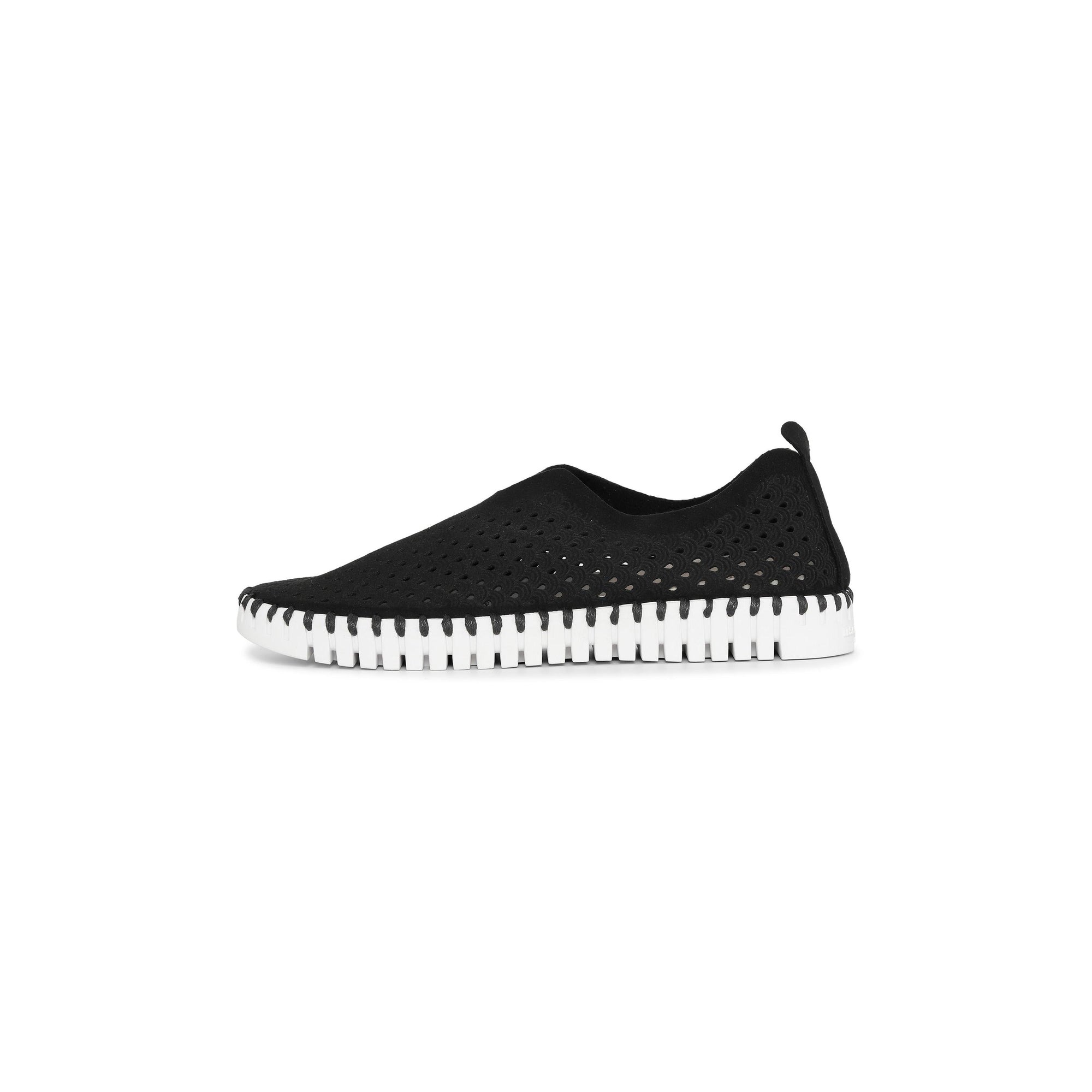 TULIP SLIP-ON | BLACK-Socks & Footwear-ILSE JACOBSEN-Coriander