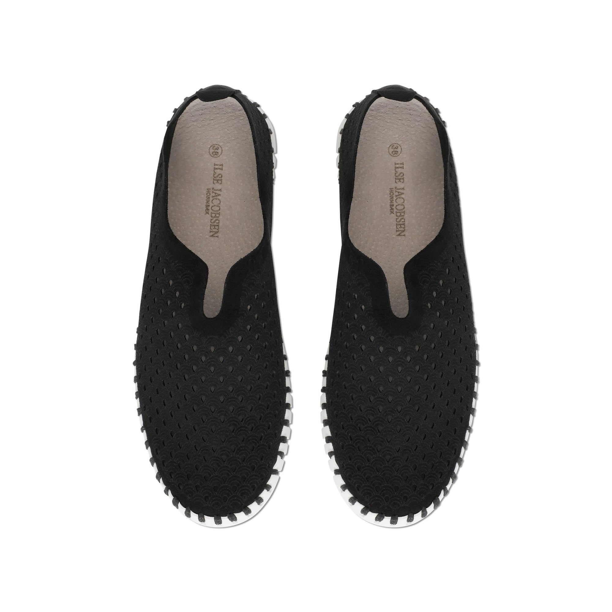 TULIP SLIP-ON | BLACK-Socks & Footwear-ILSE JACOBSEN-Coriander