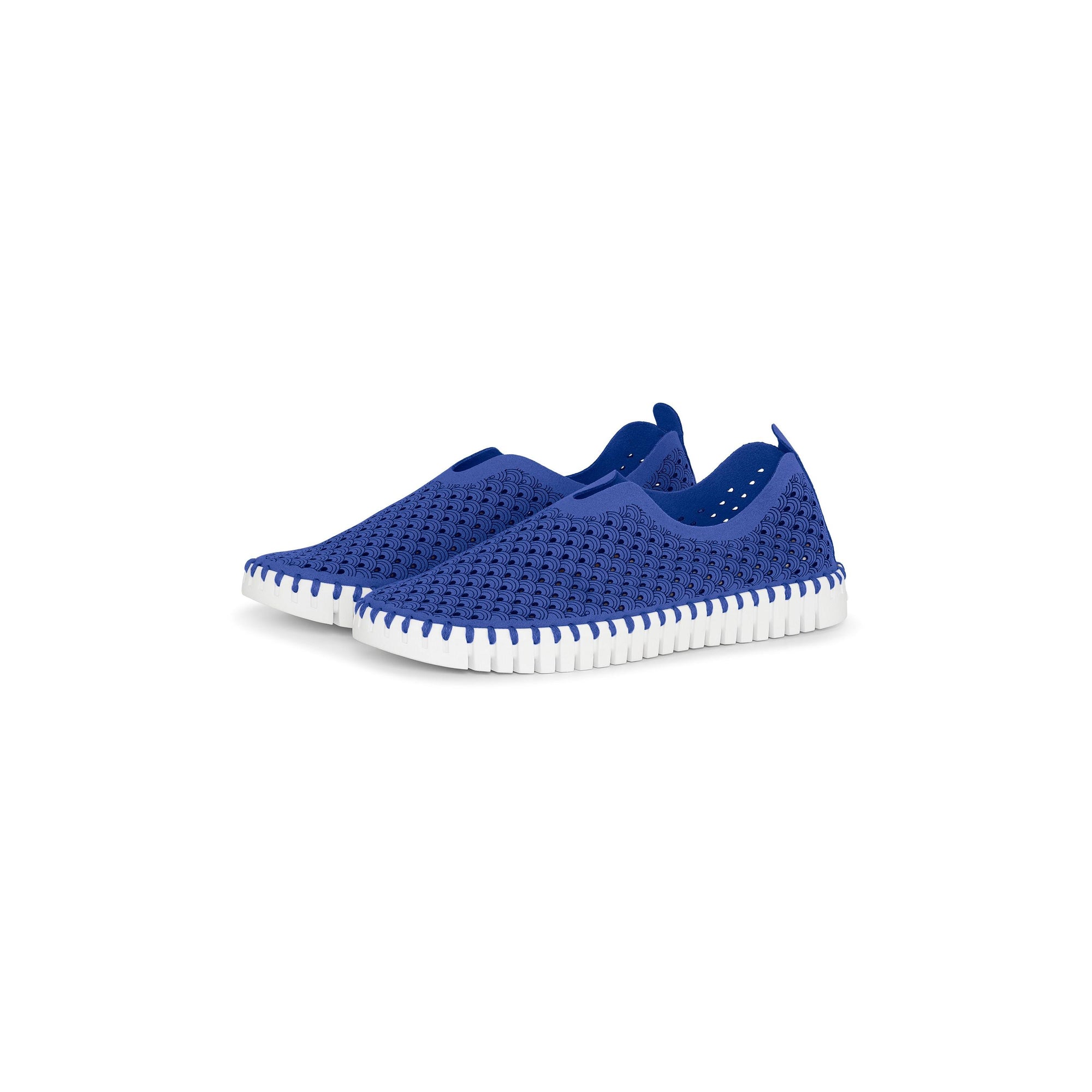 TULIP SLIP-ON | BLUE WEB-Socks & Footwear-ILSE JACOBSEN-36-BLUE WEB 674-Coriander