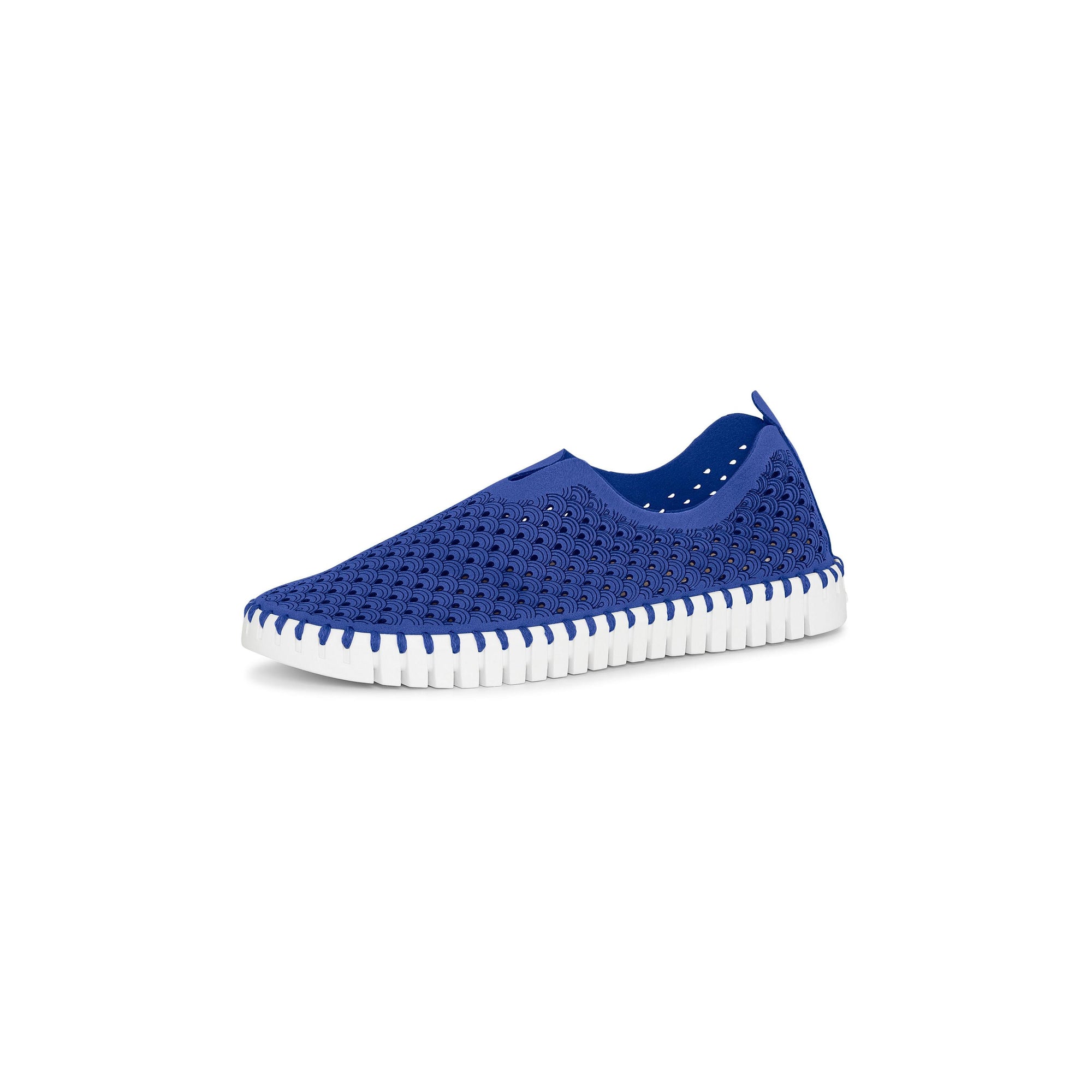 TULIP SLIP-ON | BLUE WEB-Socks & Footwear-ILSE JACOBSEN-Coriander
